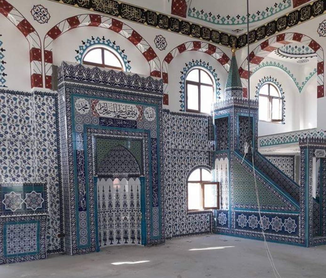 Aksaray Cami Çini İşleri, Mihrap Minber Kürsü, Kütahya Çini , Cami Çinileri, Çini Seramik, 