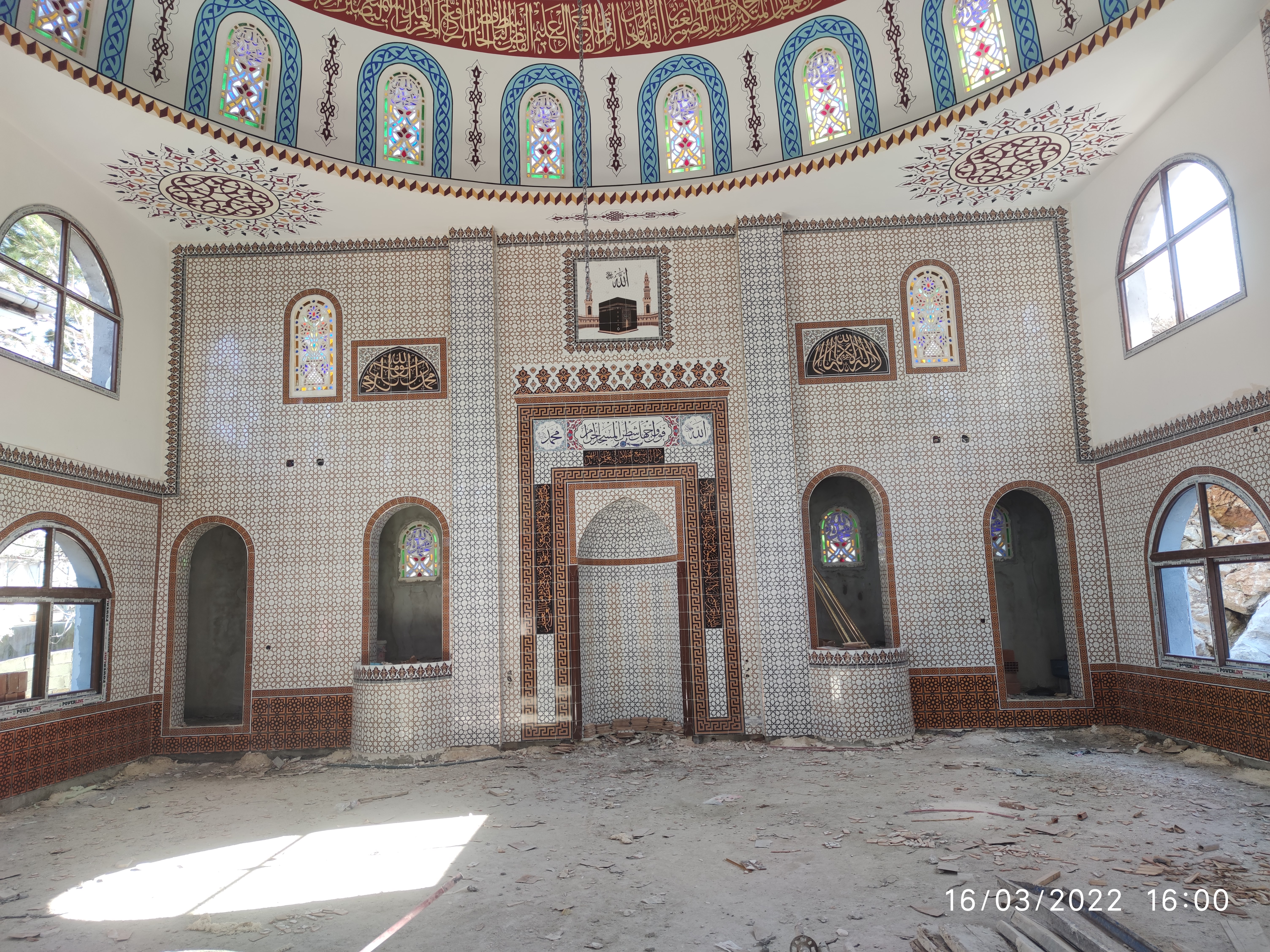 Tunceli Cami Çini İşleri, Mihrap Minber Kürsü, Kütahya Çini , Cami Çinileri, Çini Seramik, yer karoları,