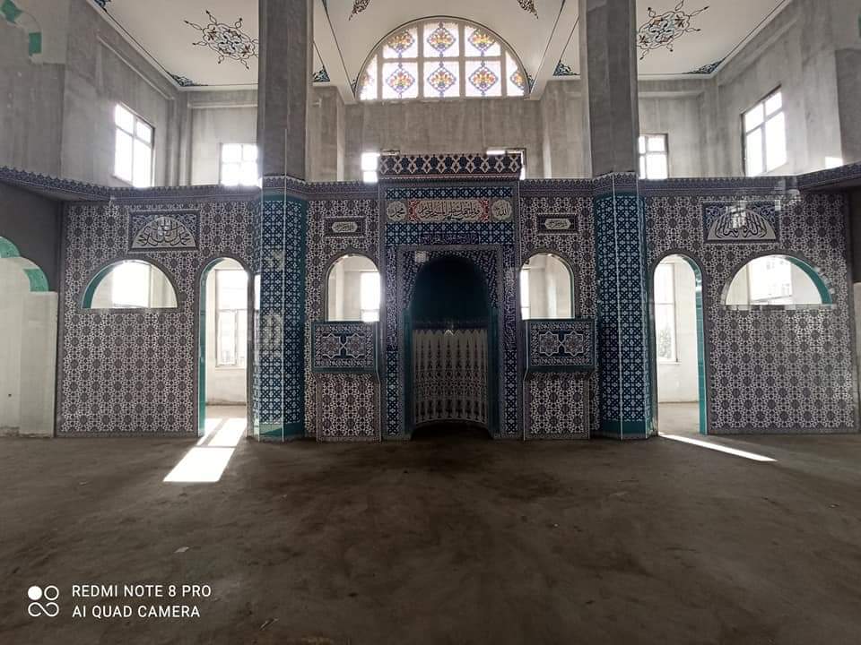 Rize Cami Çini İşleri, Mihrap Minber Kürsü, Kütahya Çini , Cami Çinileri, Çini Seramik, yer karoları,