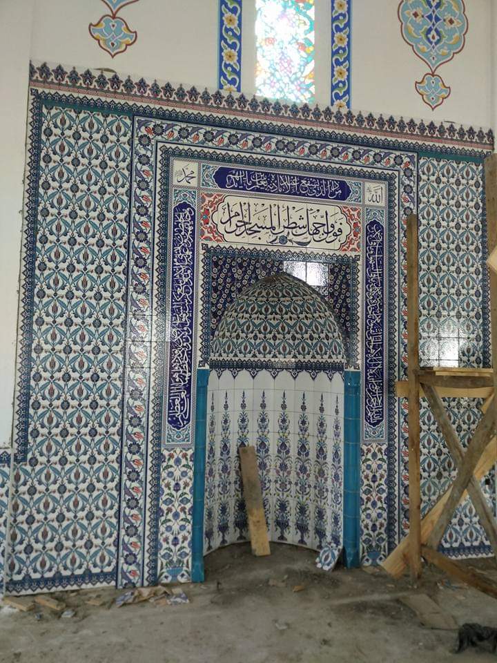 Çorum Cami Çini İşleri, Mihrap Minber Kürsü, Kütahya Çini , Cami Çinileri, Çini Seramik