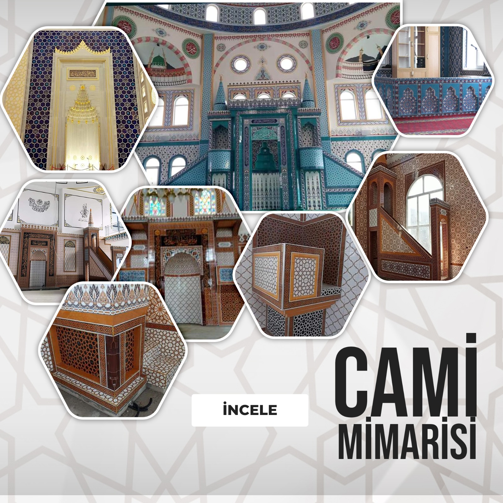 Cami Mimarisi -  Mihrap Minber Kürsü