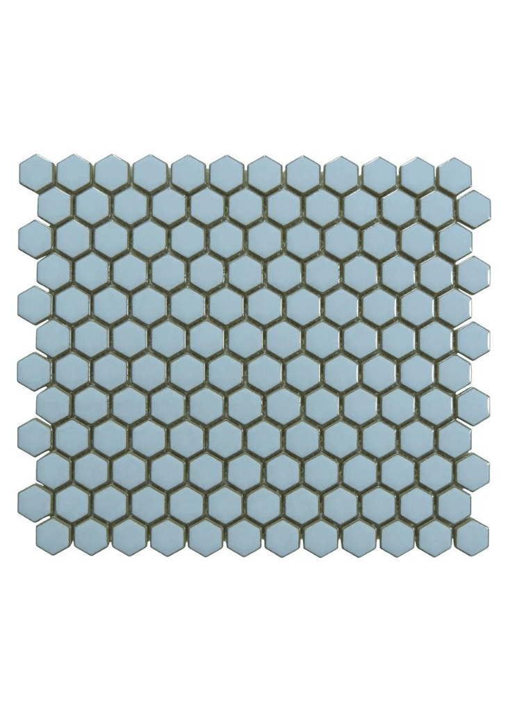 Fileli 3 Boyutlu Hexagon Seramik Porselen-37- Lüks Banyo Seramikleri, Çini Seramik Karo